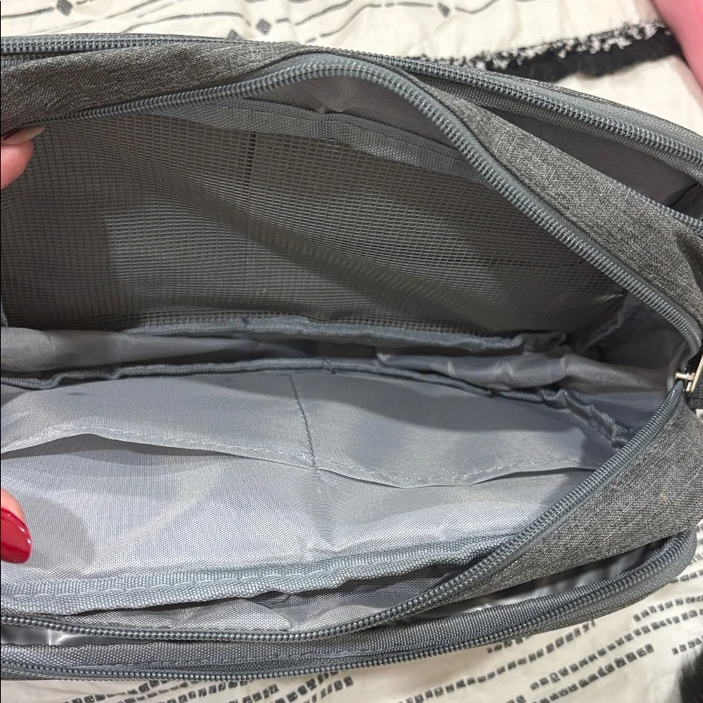 Ulta Beauty Gray Cosmetic Bag